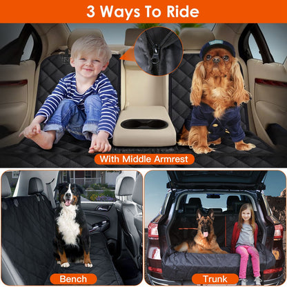 Dog Car Seat Cover ,Waterproof Scratchproof Pet Car Rear Protector Mat