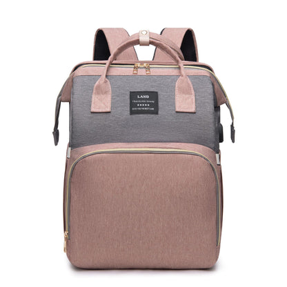 Mummy Baby Crib Backpack Large Capacity Insulated Bag