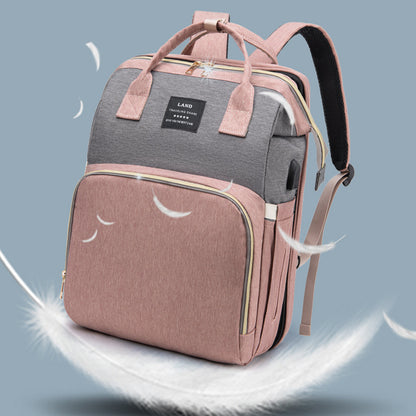 Mummy Baby Crib Backpack Large Capacity Insulated Bag
