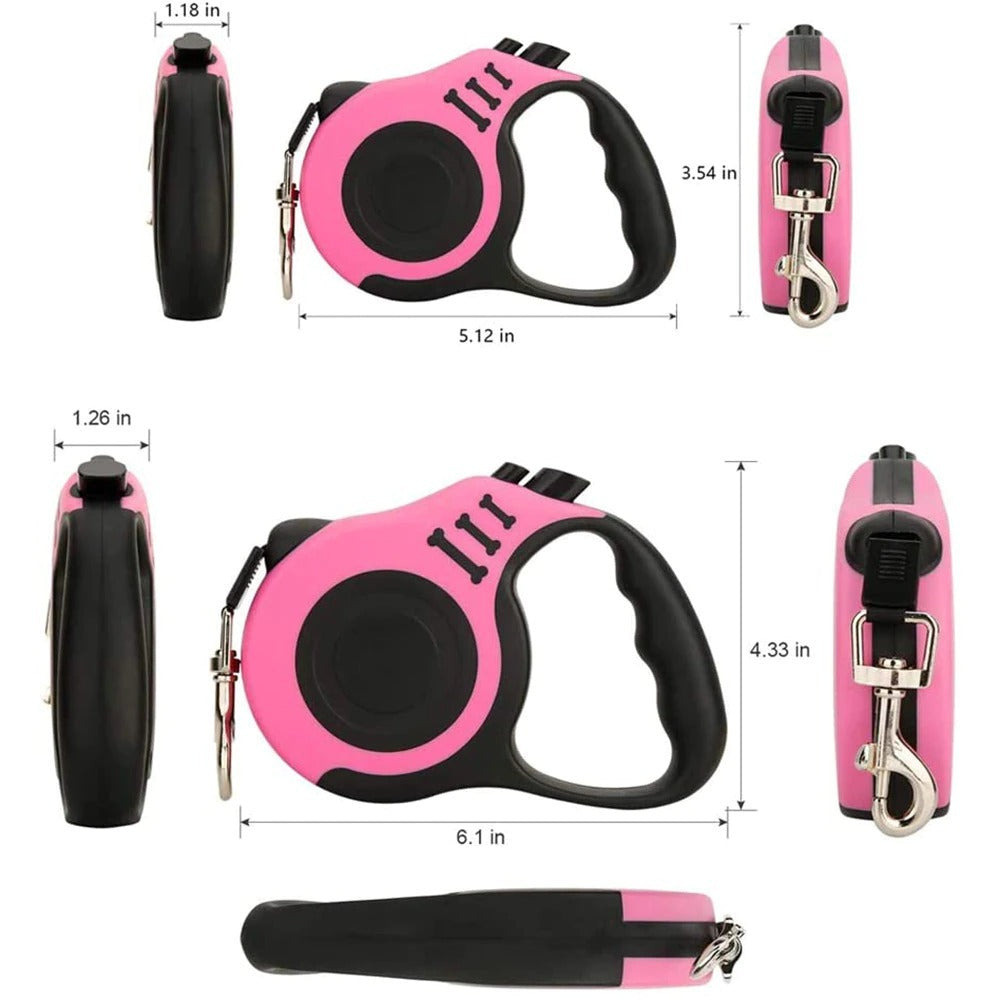 Durable Dog Leash, Automatic Retractable Nylon Cat/Dog Lead Extension