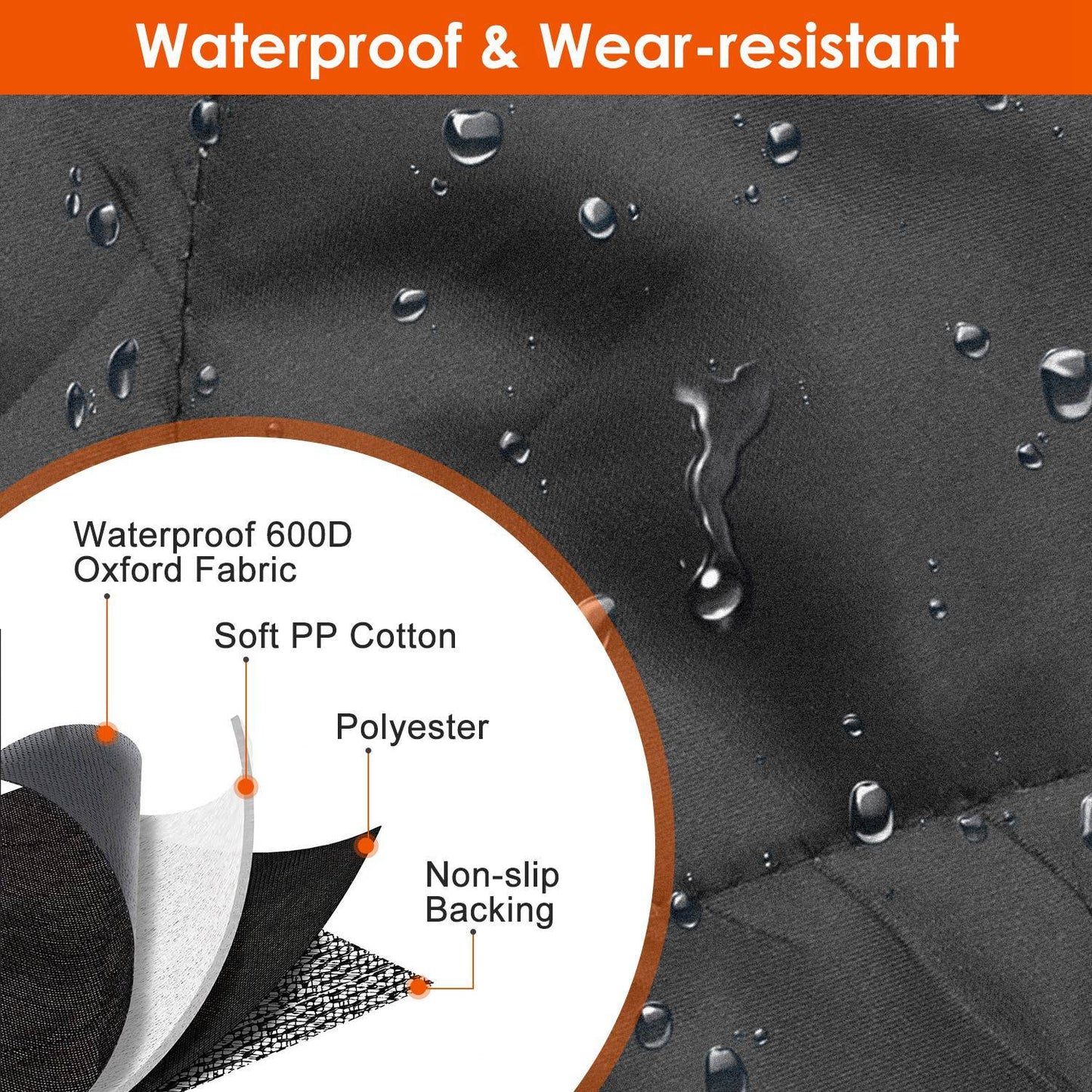 Dog Car Seat Cover ,Waterproof Scratchproof Pet Car Rear Protector Mat